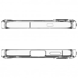 „Spigen Ultra Hybrid Mag MagSafe“ dėklas, skirtas „Samsung Galaxy S25 FE“ – skaidrus ir baltas
