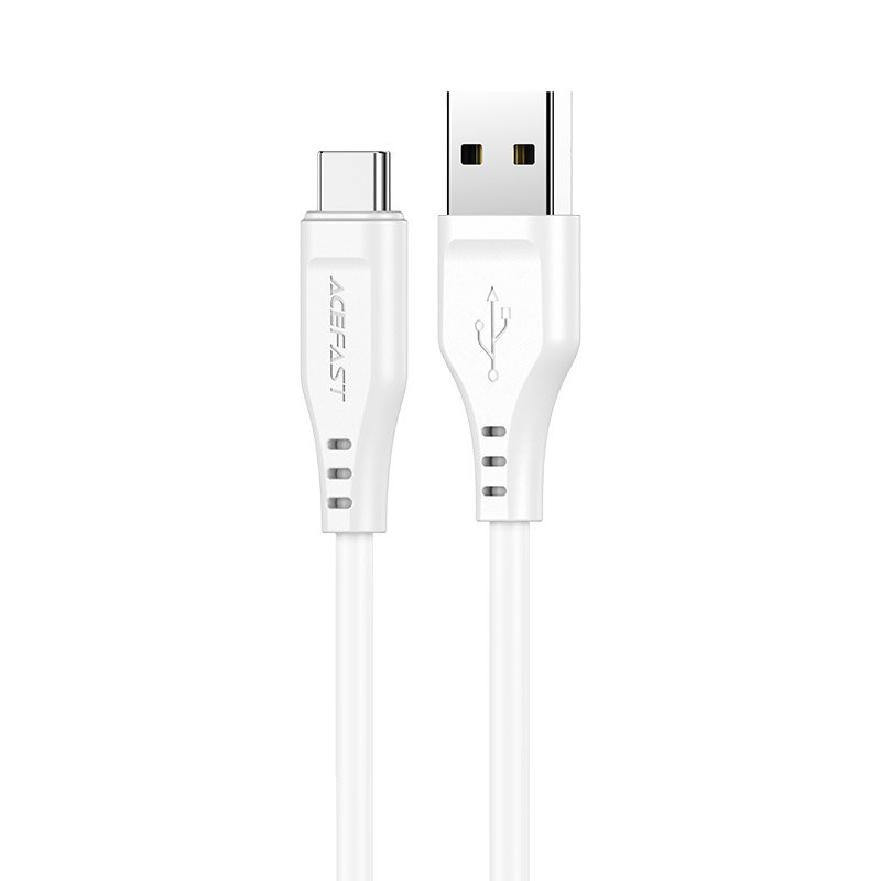 Acefast USB – C tipo USB laidas 1,2 m, 3A baltas (C3-04 baltas)