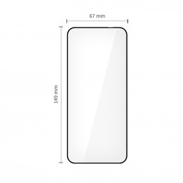 „Tech-Protect Glass Fit+“ grūdinto stiklo pakuotė, skirta „Motorola Edge 50 Neo / 60 Neo“ - juoda