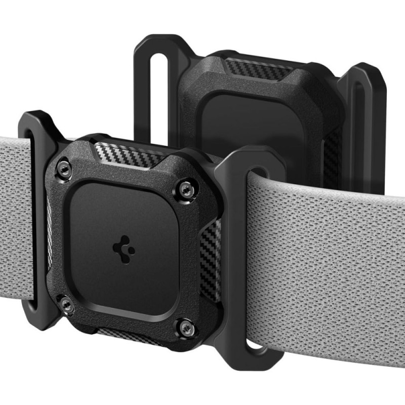 „Spigen Tough Armor“ augintinių antkaklis „AirTag 1/ 2“ dėklas – juodas