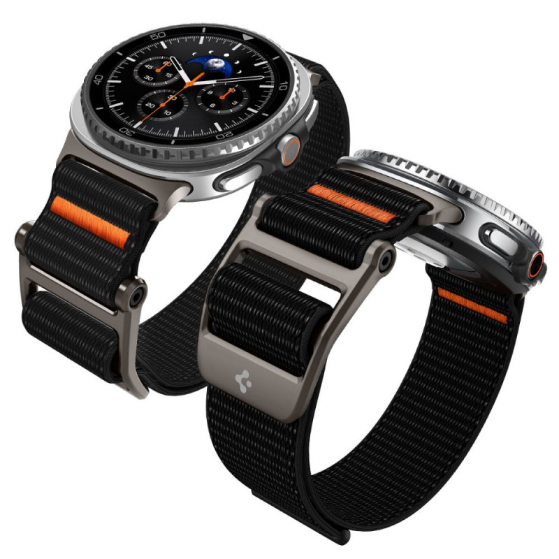 „Spigen DuraPro Flex“ dirželis, skirtas „Samsung Galaxy Watch 40/ 44/ 46 mm“ – juodas