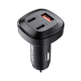 Acefast automobilinis įkroviklis 66W 2x USB Type C / USB, PPS, Power Delivery, Quick Charge 4.0, AFC, FCP, SCP black (B3...