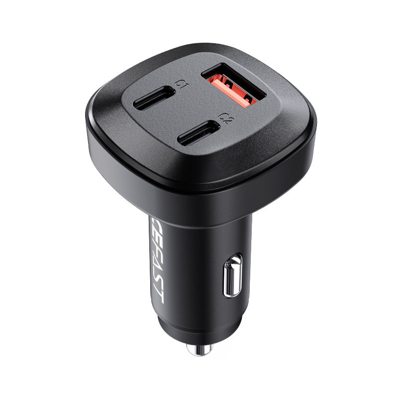 Acefast automobilinis įkroviklis 66W 2x USB Type C / USB, PPS, Power Delivery, Quick Charge 4.0, AFC, FCP, SCP black (B3...