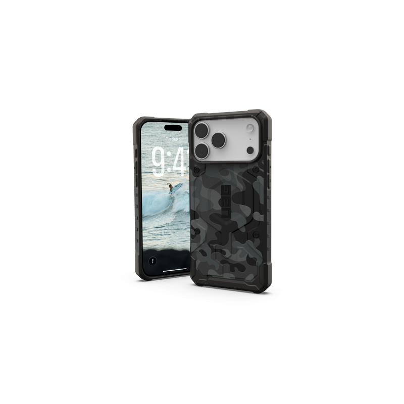 „UAG Pathfinder MagSafe“ dėklas, skirtas „iPhone 17 Pro Max“ – juodas ir pilkas