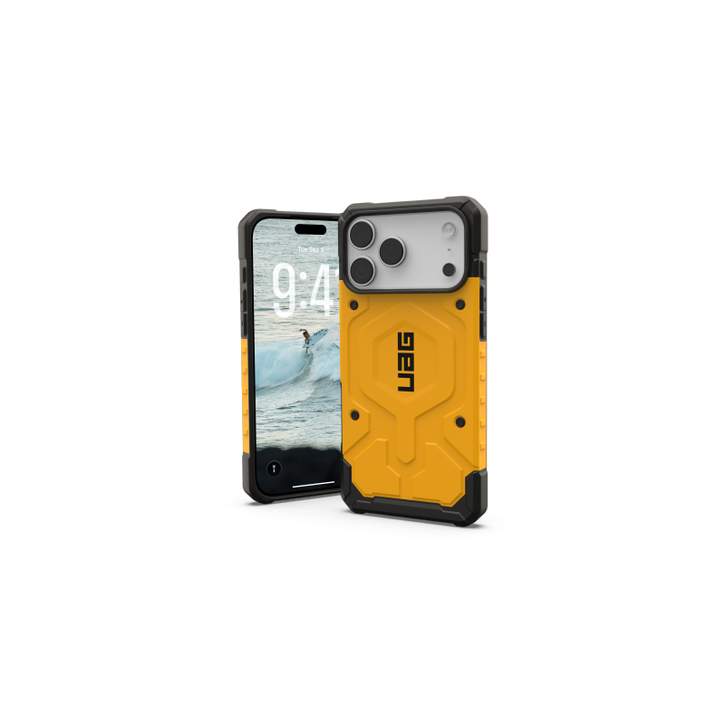 UAG Pathfinder MagSafe dėklas, skirtas iPhone 17 Pro Max – geltonas