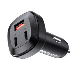 Acefast automobilinis įkroviklis 66W 2x USB Type C / USB, PPS, Power Delivery, Quick Charge 4.0, AFC, FCP, SCP black (B3...