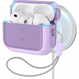 ESR Orbit Halolock MagSafe dėklas, skirtas AirPods Pro ausinėms – violetinis