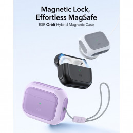 ESR Orbit Halolock MagSafe dėklas, skirtas AirPods Pro ausinėms – violetinis