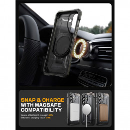 „Supcase UB Grip Mag MagSafe“ dėklas, skirtas „Samsung Galaxy S25 FE“ – juodas