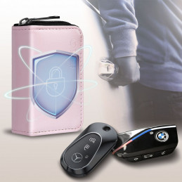 „Tech-Protect KLR300“ RFID blokuojantis automobilio raktų dėklas – rožinis