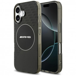 AMG Nauble Layer permatomas dryžuotas „MagSafe“ dėklas, skirtas iPhone 17 – juodas