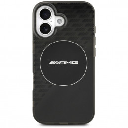 AMG Nauble Layer permatomas dryžuotas „MagSafe“ dėklas, skirtas iPhone 17 – juodas