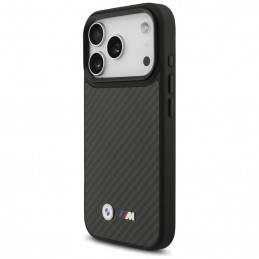 BMW M Kevlar matinis MagSafe dėklas, skirtas iPhone 17 Pro – juodas
