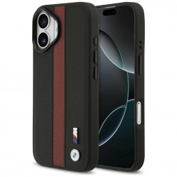 BMW M perforuotos juostelės logotipo „MagSafe“ dėklas, skirtas iPhone 17 – raudonas