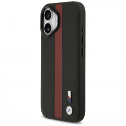 BMW M perforuotos juostelės logotipo „MagSafe“ dėklas, skirtas iPhone 17 – raudonas