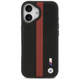 BMW M perforuotos juostelės logotipo „MagSafe“ dėklas, skirtas iPhone 17 – raudonas