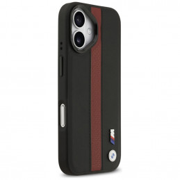 BMW M perforuotos juostelės logotipo „MagSafe“ dėklas, skirtas iPhone 17 – raudonas