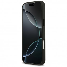 „Guess 4G“ apsauginis „Card Triangle“ dėklas, skirtas „iPhone 17 Pro Max“ – juodas