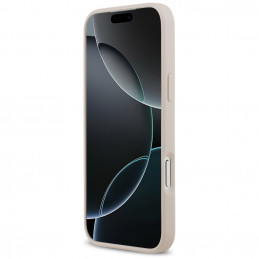 „Guess 4G Nauble Card“ trikampio formos dėklas, skirtas „iPhone 17 Pro Max“ – rožinis