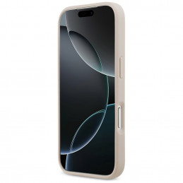 „Guess 4G Nauble Card“ trikampio formos dėklas, skirtas „iPhone 17 Pro“ – rožinis