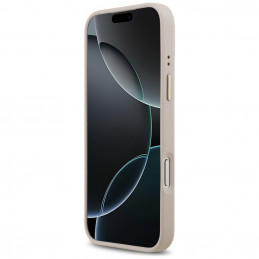 „Guess 4G Logo Plate MagSafe“ dėklas, skirtas „iPhone 17 Pro Max“ – rožinis