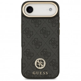 „Guess 4G“ „Strass“ logotipas ir dideli metaliniai dirželio mygtukai su „MagSafe“ dėklu, skirtas „iPhone Air“ – juodas