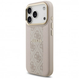 „Guess 4G Stripe MagSafe“ dėklas, skirtas „iPhone 17 Pro“ – rožinis