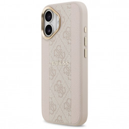 „Guess 4G Stripe MagSafe“ dėklas, skirtas „iPhone 17“ – rožinis