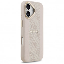 „Guess 4G Stripe MagSafe“ dėklas, skirtas „iPhone 17“ – rožinis