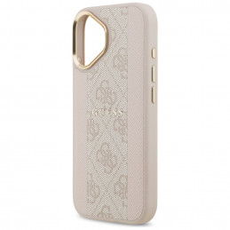 „Guess 4G Stripe MagSafe“ dėklas, skirtas „iPhone 17“ – rožinis