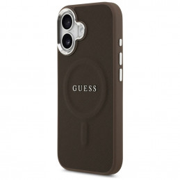„Guess“ klasikinis „MagSafe“ dėklas, skirtas „iPhone 17“ – rudas