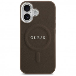 „Guess“ klasikinis „MagSafe“ dėklas, skirtas „iPhone 17“ – rudas
