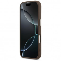 „Guess“ klasikinis „MagSafe“ dėklas, skirtas „iPhone 17“ – rudas