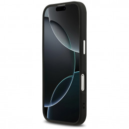 „Guess“ klasikinis „MagSafe“ dėklas, skirtas „iPhone 17“ – juodas