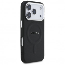 „Guess“ klasikinis „Logo MagSafe“ dėklas, skirtas „iPhone 17 Pro“ – juodas
