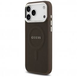 „Guess“ klasikinis „Logo MagSafe“ dėklas, skirtas „iPhone 17 Pro Max“ – rudas