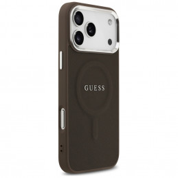 „Guess“ klasikinis „Logo MagSafe“ dėklas, skirtas „iPhone 17 Pro Max“ – rudas