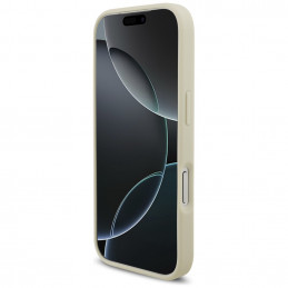 „Guess“ „Croco Triangle Logo MagSafe“ dėklas, skirtas „iPhone 17 Pro“ – auksinis
