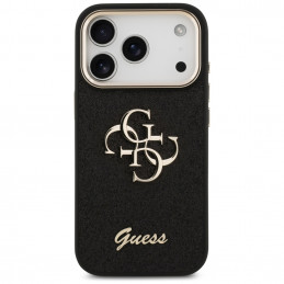 „Guess“ fiksuoto blizgučių dizaino metalinis rėmelis, skirtas iPhone 17 Pro – juodas