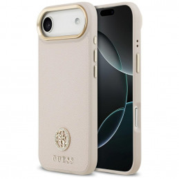 „Guess“ grūdėto Strass logotipo „MagSafe iPhone Air“ dėklas – rožinis