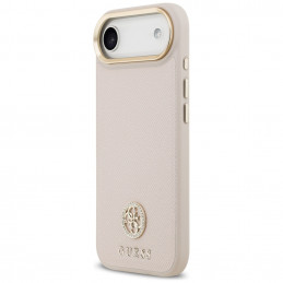 „Guess“ grūdėto Strass logotipo „MagSafe iPhone Air“ dėklas – rožinis