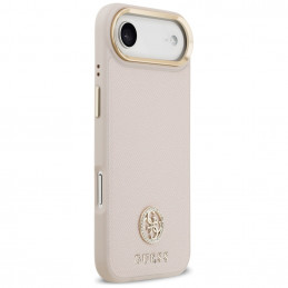 „Guess“ grūdėto Strass logotipo „MagSafe iPhone Air“ dėklas – rožinis