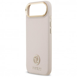 „Guess“ grūdėto Strass logotipo „MagSafe iPhone Air“ dėklas – rožinis