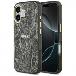 „Guess“ „Python“ rašto „MagSafe“ dėklas, skirtas „iPhone 17“ – juodas