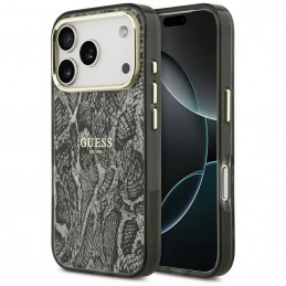 „Guess“ „Python“ rašto „MagSafe“ dėklas, skirtas „iPhone 17 Pro“ – juodas