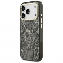 „Guess“ „Python“ rašto „MagSafe“ dėklas, skirtas „iPhone 17 Pro“ – juodas