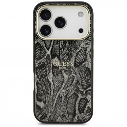 „Guess“ „Python“ rašto „MagSafe“ dėklas, skirtas „iPhone 17 Pro“ – juodas