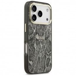 „Guess“ „Python“ rašto „MagSafe“ dėklas, skirtas „iPhone 17 Pro“ – juodas