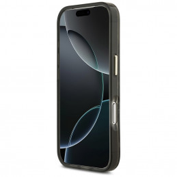„Guess“ „Python“ rašto „MagSafe“ dėklas, skirtas „iPhone 17 Pro“ – juodas