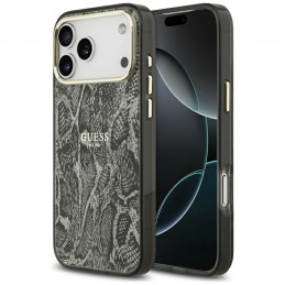 „Guess“ „Python“ rašto „MagSafe“ dėklas, skirtas „iPhone 17 Pro Max“ – juodas